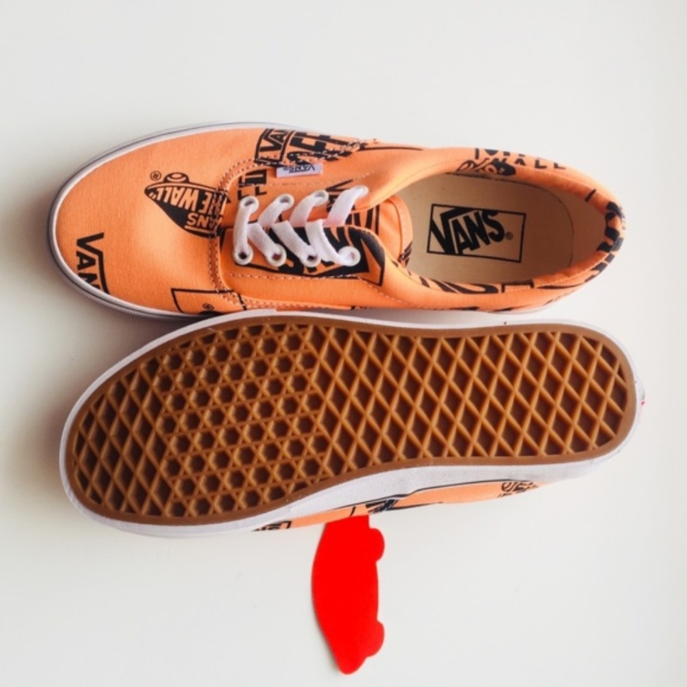 NEW Vans Logo Black Orange Sneakers, size 10.5 - Picture 5 of 5